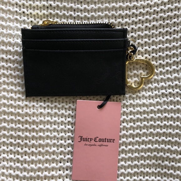 Juicy Couture Jacquard Black Skye Card Case - Picture 6 of 10